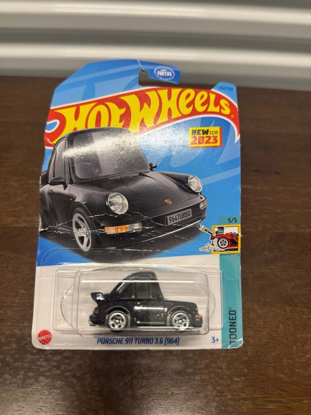 Hot Wheels Porsche 911 Turbo 3.6 (964) Tooned Black
